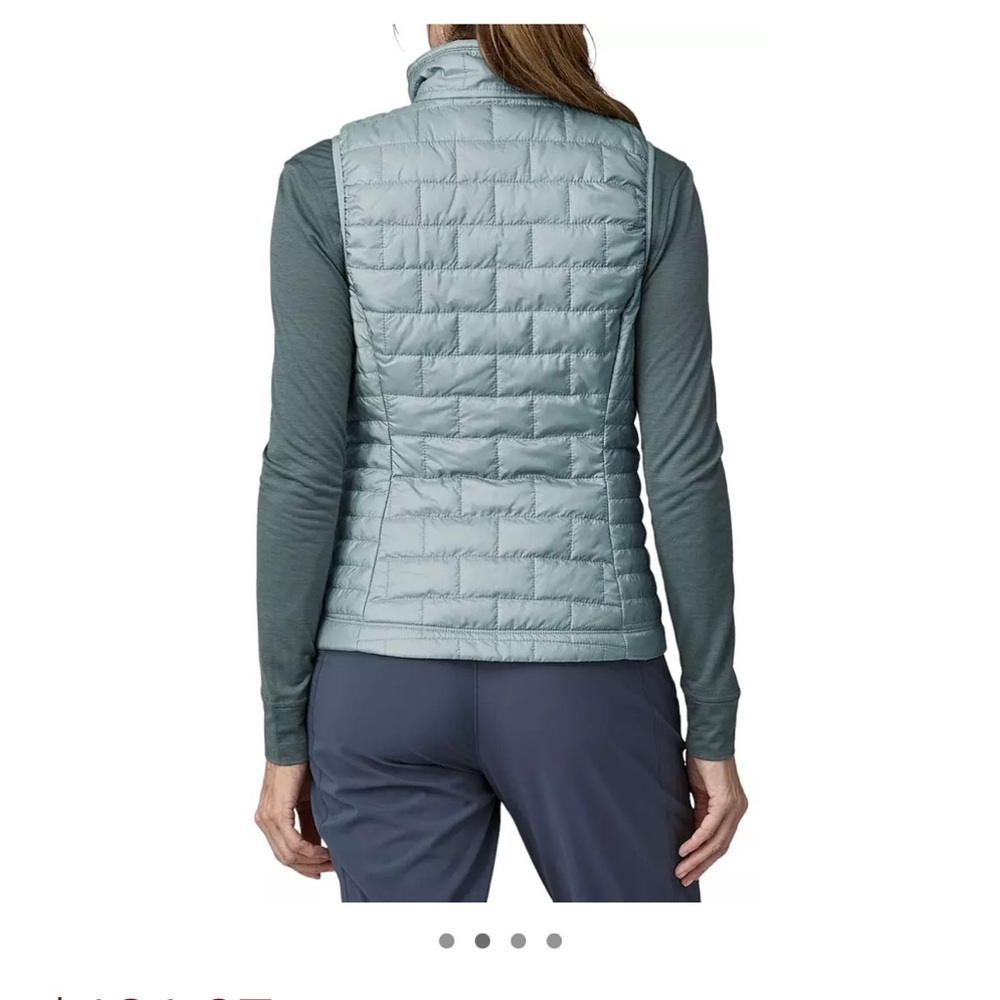 Patagonia Women’s Small Nano Puff Insulated Vest Thermal Blue NWT Puffy - Picture 7 of 9